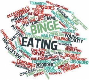 symptoms of binge eating